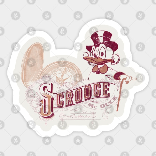 Scrooge McDuck World Class Adventurer Sticker by Classic_ATL